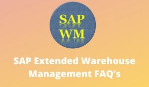 SAP Extended WareHouse Management