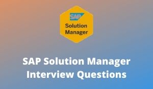 SAP Solution Manager