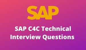 SAP C4C Technical Interview Questions