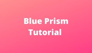 Blue Prism Tutorial