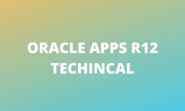Oracle Apps Technical Training - GoLogica