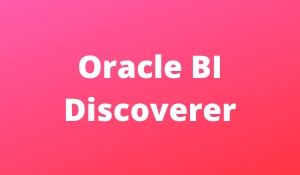 Oracle BI Discoverer tutorial