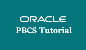 Oracle PBCS tutorial