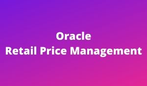 Oracle Retail Price Management