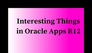 Oracle Apps R12 Training